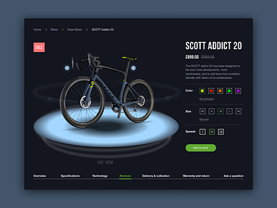 Bike Store Scott - website concept