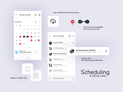 Sched. Part 2. adobexd android app app behance calendar app design dribbble figmadesign ideas interface mobile app photoshop schedule app ui userexperience userflow ux vector
