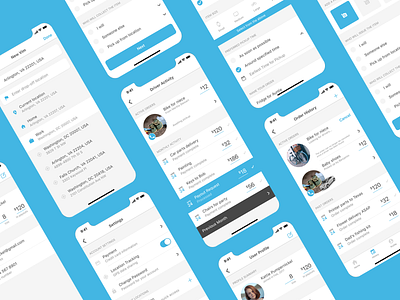 DC based delivery app. adobexd animation apple appstore design dribbble google googleplay ideas lastmile mobile app mobile design mobile ui photoshop solution ui userinterface ux vector