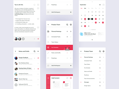 Figma Weekend Sprint android app design calendar collaboration dribbble figma interface materialdesign mobile app notetaking organizer schedule teamwork ui userexperiance ux vector