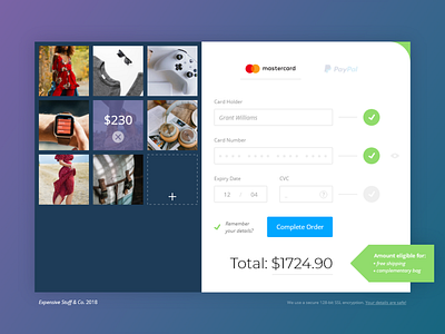 DailyUI #002 Credit Card Checkout