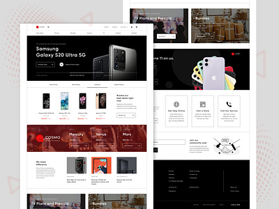 Cosmo Mobile Carrier Website UI/UX Design