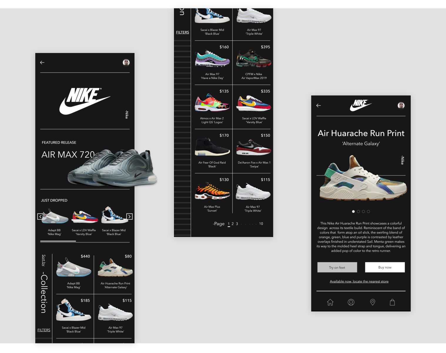 Sneaker Shopping Mobile Application Design by Dimitrije Jovanovic on ...