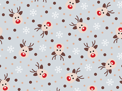 Christmas Pattern allover apparel design artwork christmas creative design draw fashion graphic illustration illustration art illustrator pattern design pijama print pullbear reindeer textile pattern vector winter