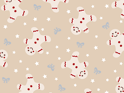 Christmas pattern allover apparel design artwork christmas cookie creative design draw graphic illustration illustration art illustrator pajama pattern design print pullbear textile pattern vector vector art winter