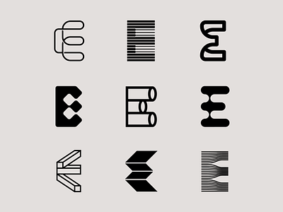 Letter E Exploration By Milos Bojkovic On Dribbble