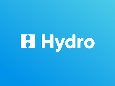 Hydro brand identity branding drop geometric h logo letter exploration letter h lettermark logo logo design logotype minimal monogram negative space negative space logo organic simple water