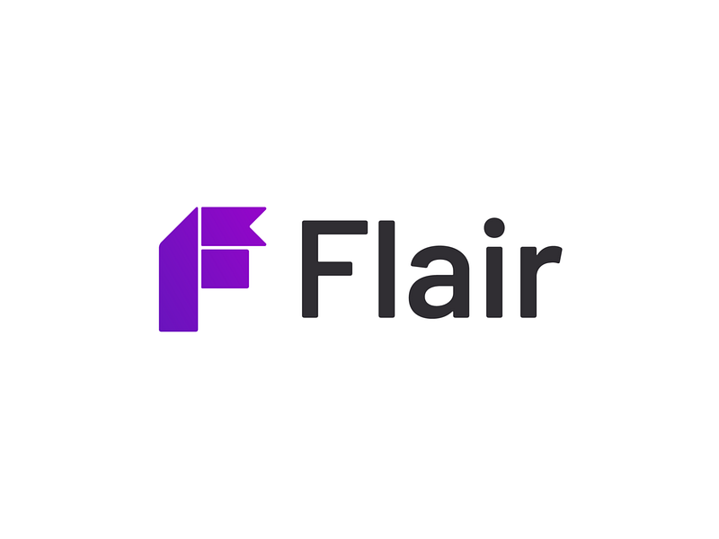 Flair logo design by Milos Bojkovic on Dribbble