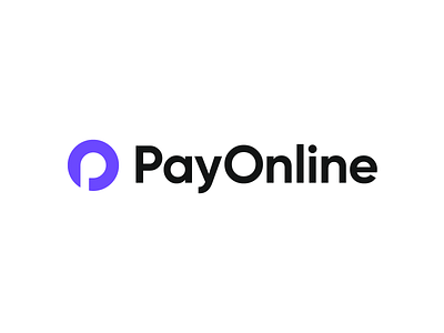 PayOnline logo brand identity branding geometric lettermark logo logo design logomark logotype minimal monogram negative space logo online payment po po logo po monogram purple simple tech logo