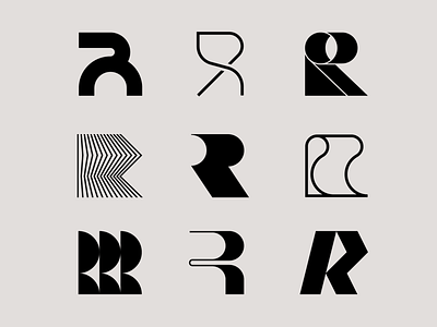 R Minimal Logo Designs Themes Templates And Downloadable Graphic Elements On Dribbble