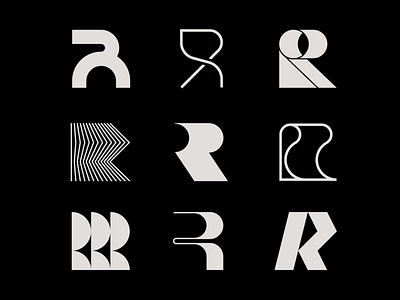 Letter R exploration by Milos Bojkovic on Dribbble