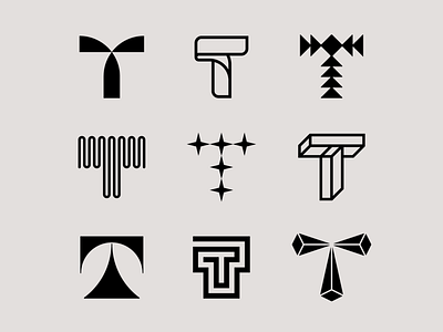 Letter T exploration by Milos Bojkovic on Dribbble