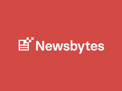 Newsbytes logo design app logo bit brand identity branding geometric high tech logo logo design logo grid logomark minimal news news app newspaper pixel pixels tech logo