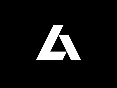 LA monogram arrow brand identity branding geometric la logo logo design logomark minimal monogram sharp simple triangle
