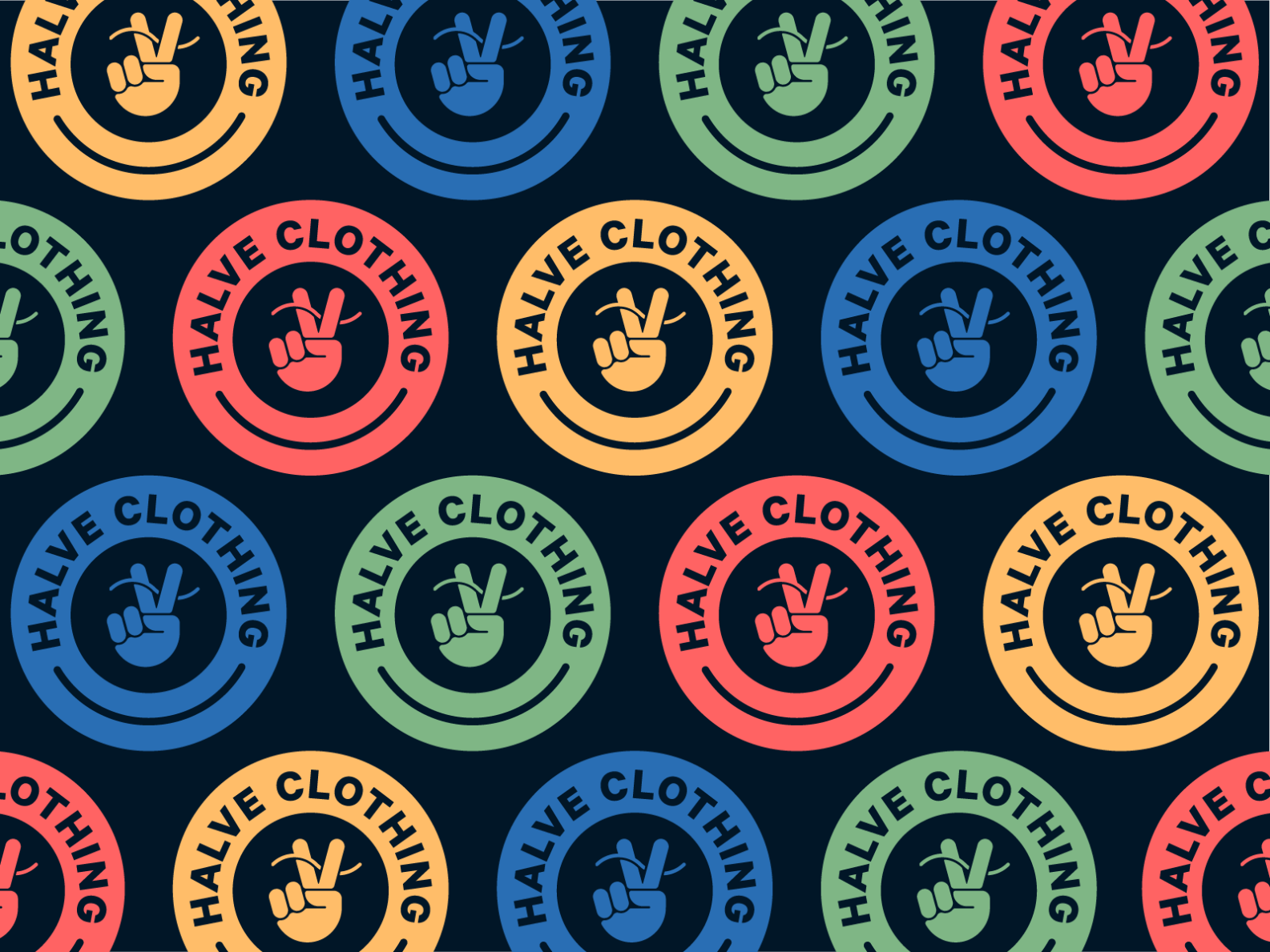 Halve Clothing logo concept by Milos Bojkovic on Dribbble