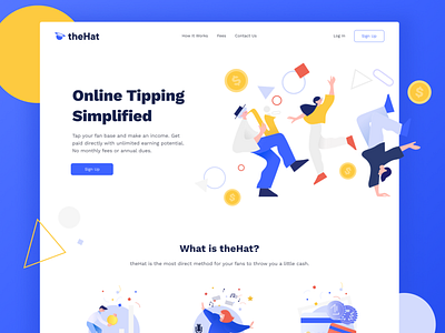 theHat landing page hero