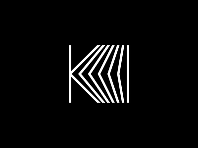 Ki Projects logo design brand identity branding camera film geometric k logo letter k lettermark lines logo logo design logomark minimal monogram photography play production simple visual identity