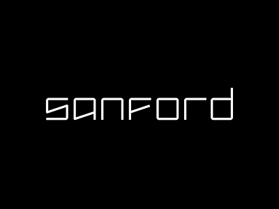 Sanford logo concept apparel brand identity branding custom logotype custom type geometric logo logo design logotype minimal sneakers sports logo square startup logo tech logo typographic logo typography wordmark