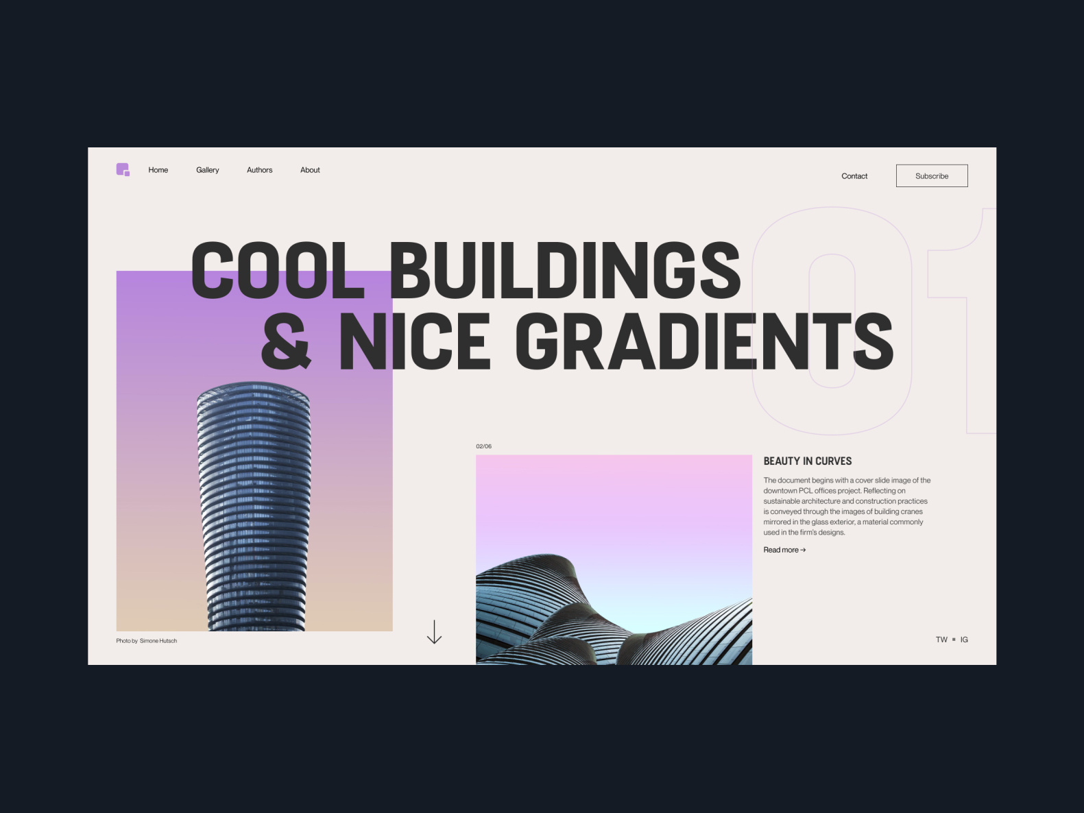 Website design concept #1 by Milos Bojkovic on Dribbble