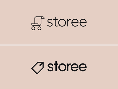 Storee - Logo Concepts brand identity branding ecommerce logo logo design logomark minimal pen price tag scroll shopping cart simple