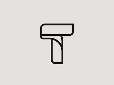 T brand identity letter exploration letter t logo logo design minimal monogram ribbon t type typography