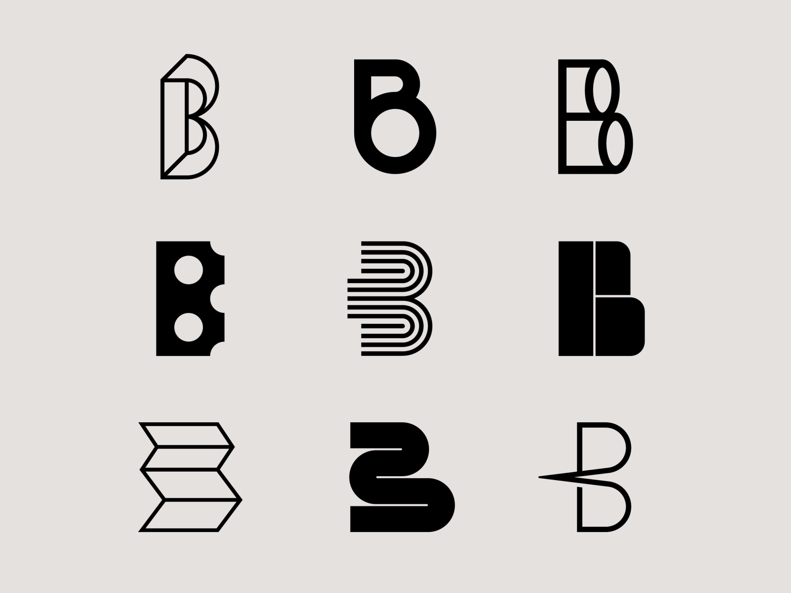 Brand Logo Template Monogram B Symbol Graphic by musa.studio · Creative  Fabrica