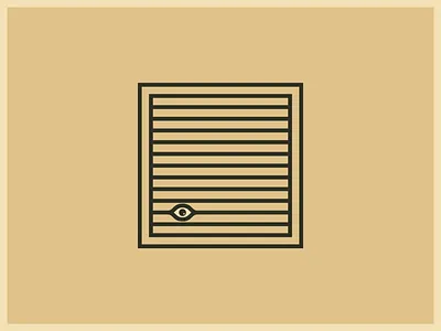 Rear Window by Alfred Hitchcock dribbble weekly warm up dribbleweeklywarmup eye film geometric hitchcock icon design illustration lines logo logo design minimal minimalism movie simple vintage window