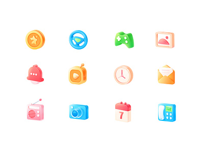Icon 3d icon ui