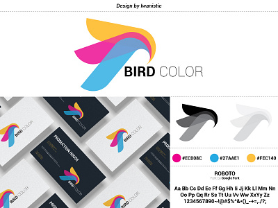 Bird Color Logo #iwanistic bird birdlogo colorlogo illustrator iwanistic photoshop