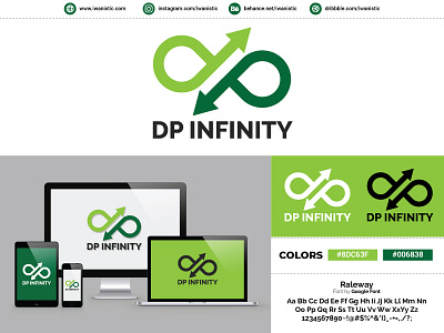 Letter DP Infinity Logo #iwanistic