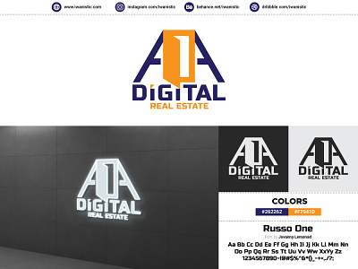AOA Digital Real Estate - Iwanistic design graphicdesign iwanistic logodesign photoshop