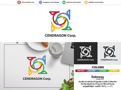 Cendragon Corp Logo - Iwanistic colors design graphicdesign illustration illustrator iwanistic logodesign photoshop vector