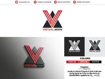 Virtual Arxiv - Iwanistic branding design graphicdesign illustration illustrator iwanistic logo logodesign photoshop vector