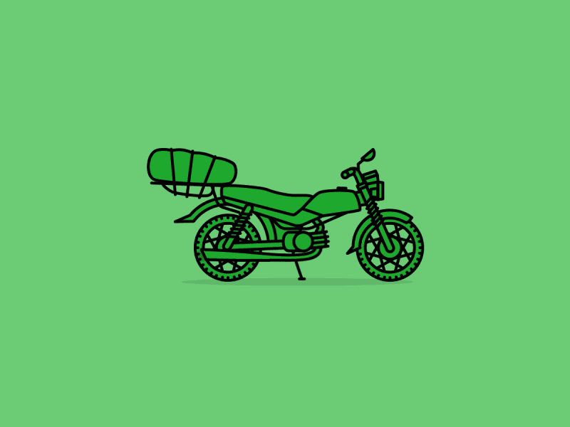 Portfolio animations amsterdam animation design freelancing h farm loop motion motorcycle venice