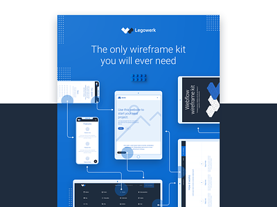 Legowerk - marketplace preview blueprint responsive ux kit ux kits web webflow wireframe kit