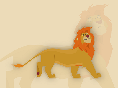 Disney's Simba animal disney disney art disneyland illustration king lion king vector
