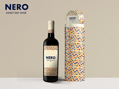 Nero Wine Design africa bottle branding bottle design brand branding design design longtube pattern south africa tube wine wine bottle