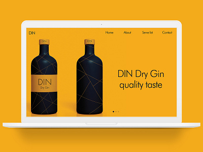 Din (home page) Design africa bottle branding bottle design brand branding design homepage homepage design south africa web website