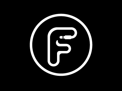 F logo design for a DJ africa branding logo cable font letter f logo lettering logo logo design music music logo south africa typography