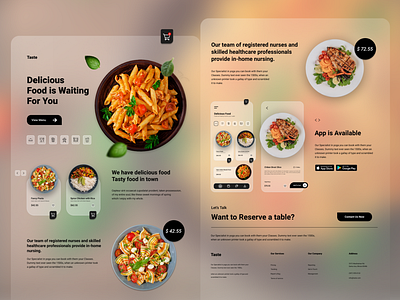 Restaurant Mobile App Landing Page