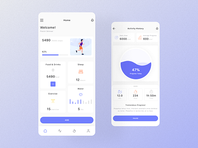 Fitcare - Mobile UI Design