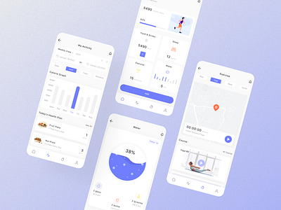 Fitcare - Mobile UI Design