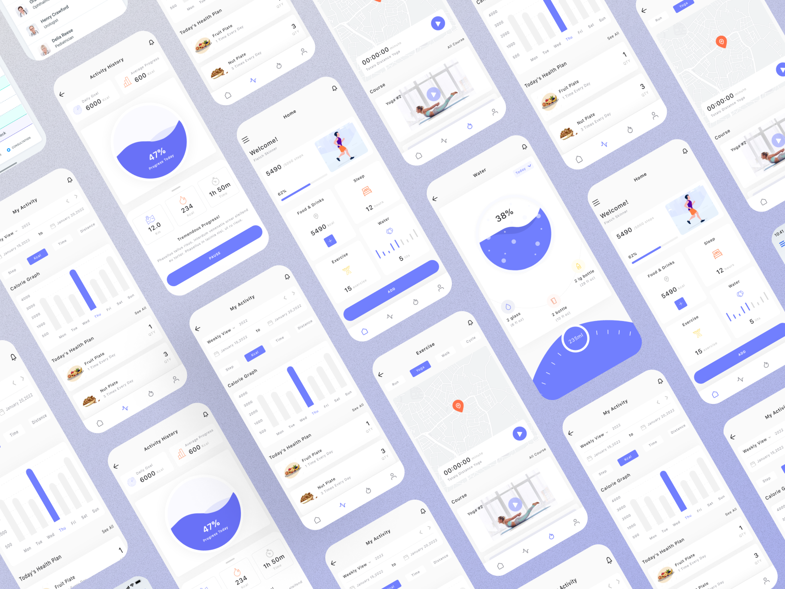 Fitcare - Mobile UI Design by Jibon Rifat on Dribbble