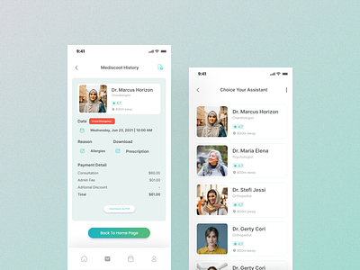 Mediscot - Mobile UI Design app app design design doctor ui hospital medical ui ui uiux ux