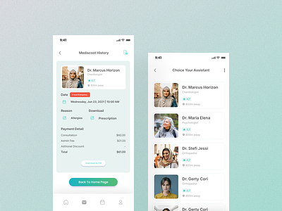 Mediscot - Mobile UI Design