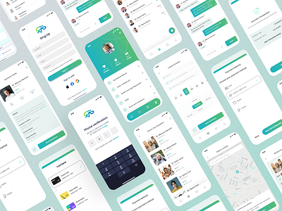 Mediscot - Mobile UI Design app app design design doctor ui hospital ui medical ui ui ux