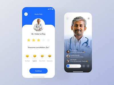 Doctor App UI designs, themes, templates and downloadable graphic