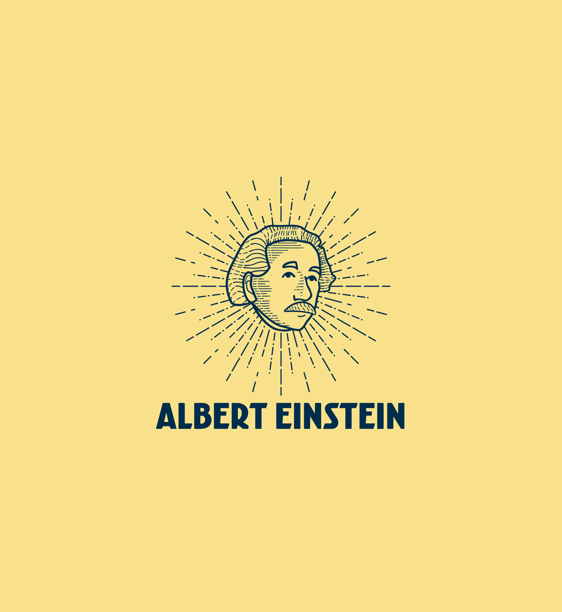 Albert Einstein by Arty Dots on Dribbble