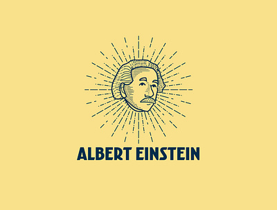 Albert Einstein 99designs einstein lineart logo vector