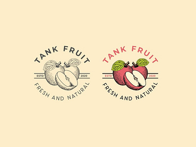 Fruit Logo Design / Handdraw Logo Design / Minimalist Logo